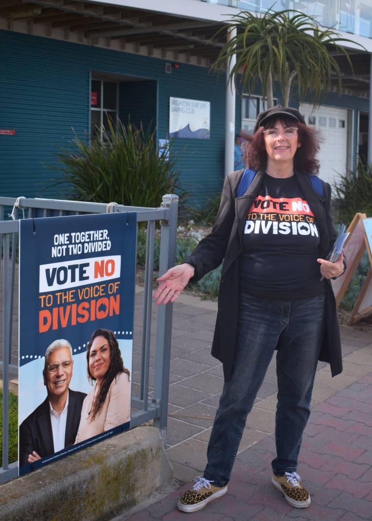 Margie Galliver at the Brighton pre-polls