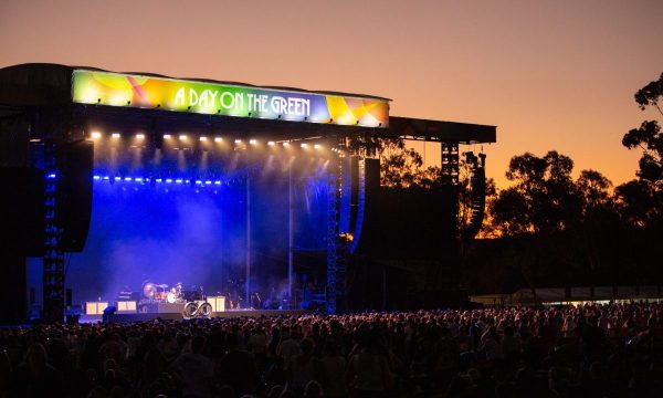 Crowds during an evening performance at A Day On The Green