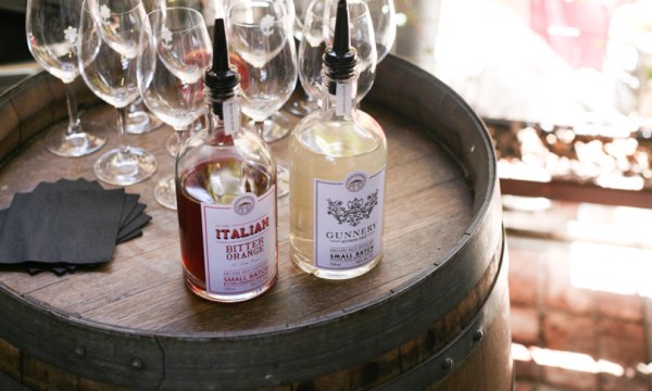 Adelaide Hills Distillery's "The Italian" aperitif and "The Gunnery" spiced rum. 